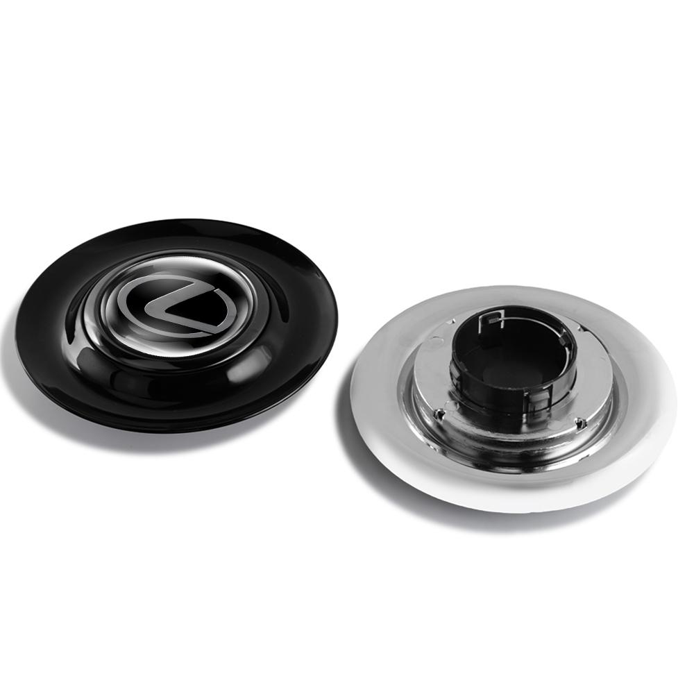 AAOU1 3D Floating Car Wheel Hub Center Cap Badge Covers Sticker Emblem Accessories for Lexus GS LC RC RX UX NX CT200h F Sport ES LS IS