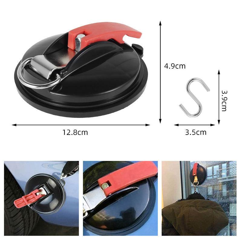 Vacuum Suction Cup Anchor with Fixed Hook Suction Cup Hook for Heavy-Duty Car Watch Strap Suitable for Car Household Bathroom