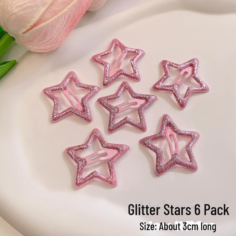 Trendy Y2K Star Hairpin: Cute Millennial & Celebrity-Inspired Side Bangs Clip, Japanese & Korean Style