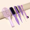 5pcs Hair Comb Set, Hair Removal and Styling, Easy To Comb, Suitable for Both Dry and Wet Hairstyles,suitable for All Hairstyles