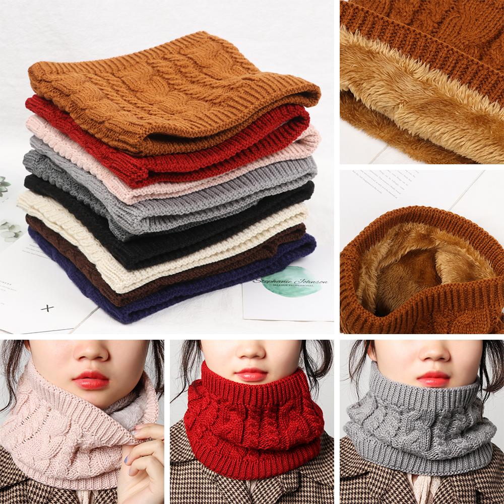 Go Out Wrap Collar  Cowl Winter Warm Brushed Knit Neck Warmer Circle Loop Snood Shawl Thicken Scarf