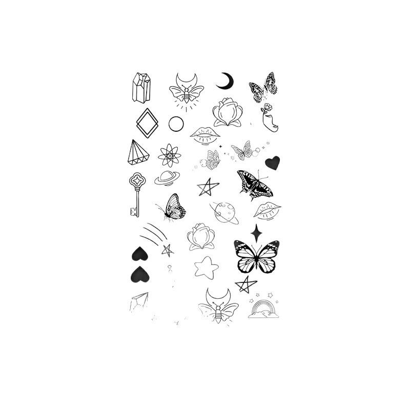 Herbal Half-Arm Tattoo Sticker, Waterproof And Wear-Resistant Natural Obedience, Keep The Pattern For 7-15 Days Qixi Festival