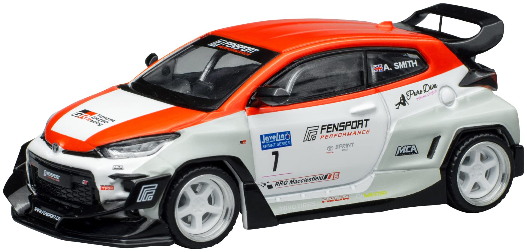 POP RACE Pandem GR YARIS FENSPORT 1/64 (Готовая модель)