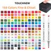 TOUCHNEW Alcohol Markers Soft Brush,Dual Tip Fine&Chisel / Brush&Chisel Art Markers Set for Adult Artists Drawing Coloring