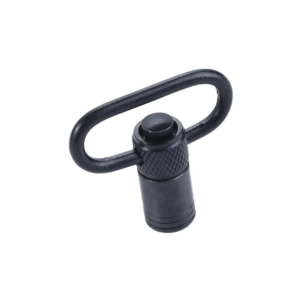 Metal Carabiner Knurled Sling Swivel Mount Ring Quick Detach Release Swivel Mount Strap Buckle