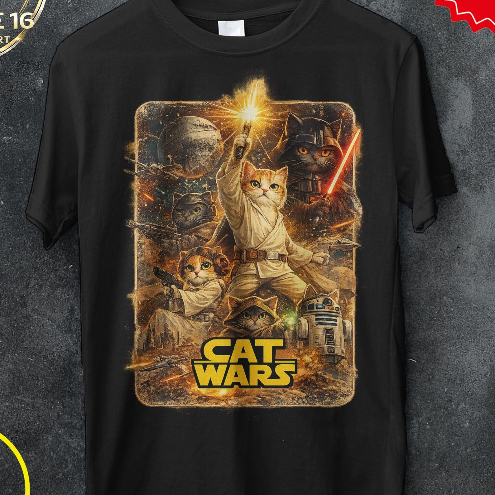 Cat Wars shirt, Dog wars shirt, 90s vintage t shirt, Graphic T Shirt, Space Cat T Shirt, Funny Cat Shirt, Warrior cats Shirt, movie 80s 2XL