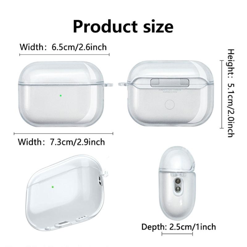 Funda de Silicona Suave para Auriculares Carcasa de TPU Protectora a Prueba de Polvo Resistente al Agua Funda Protectora Manga de Prevención de Daños