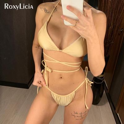 Bikini avvolgente sexy NUOVO costume da bagno femminile Costumi da bagno donna Bikini set costume da bagno brasiliano da bagno