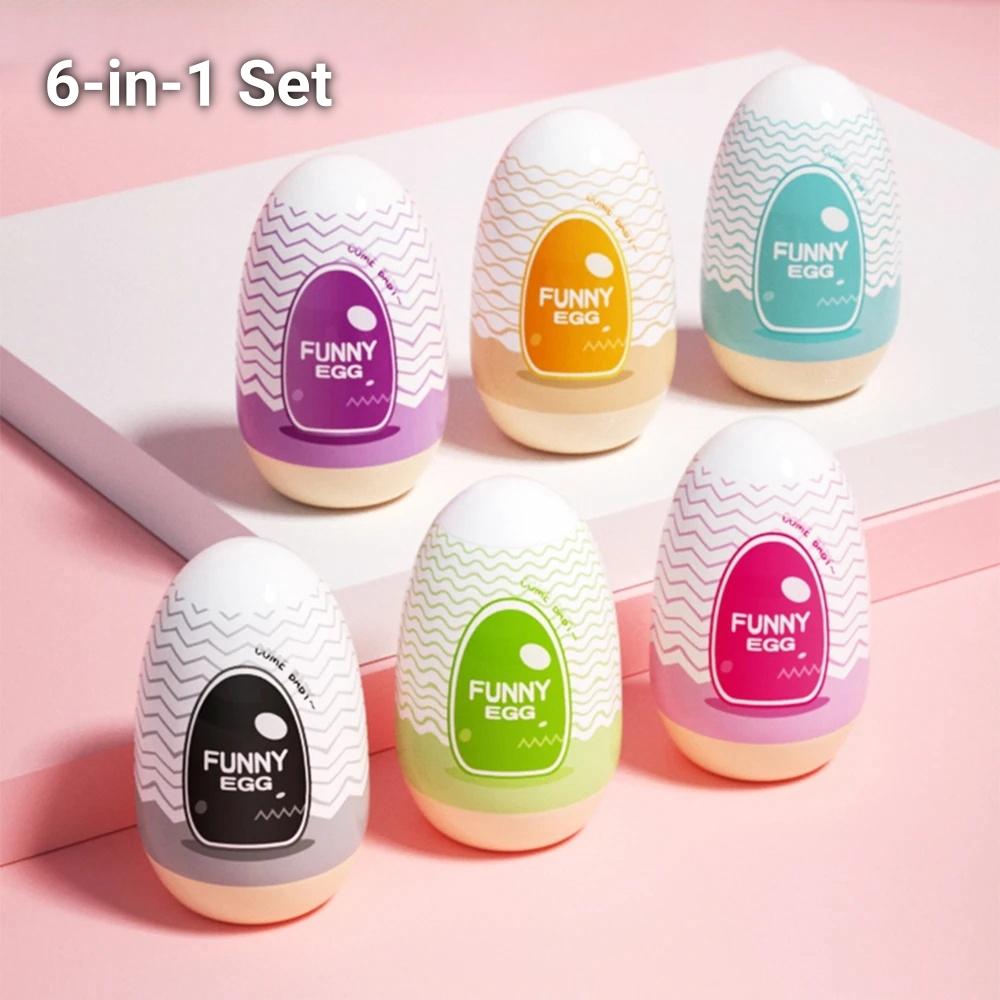 Mini Copo de Ovo de Masturbação Portátil Realista Vagina Iniciante Copo de Masturbação Suave Massageador de Pênis Estimulador Brinquedos Sexuais para Homem