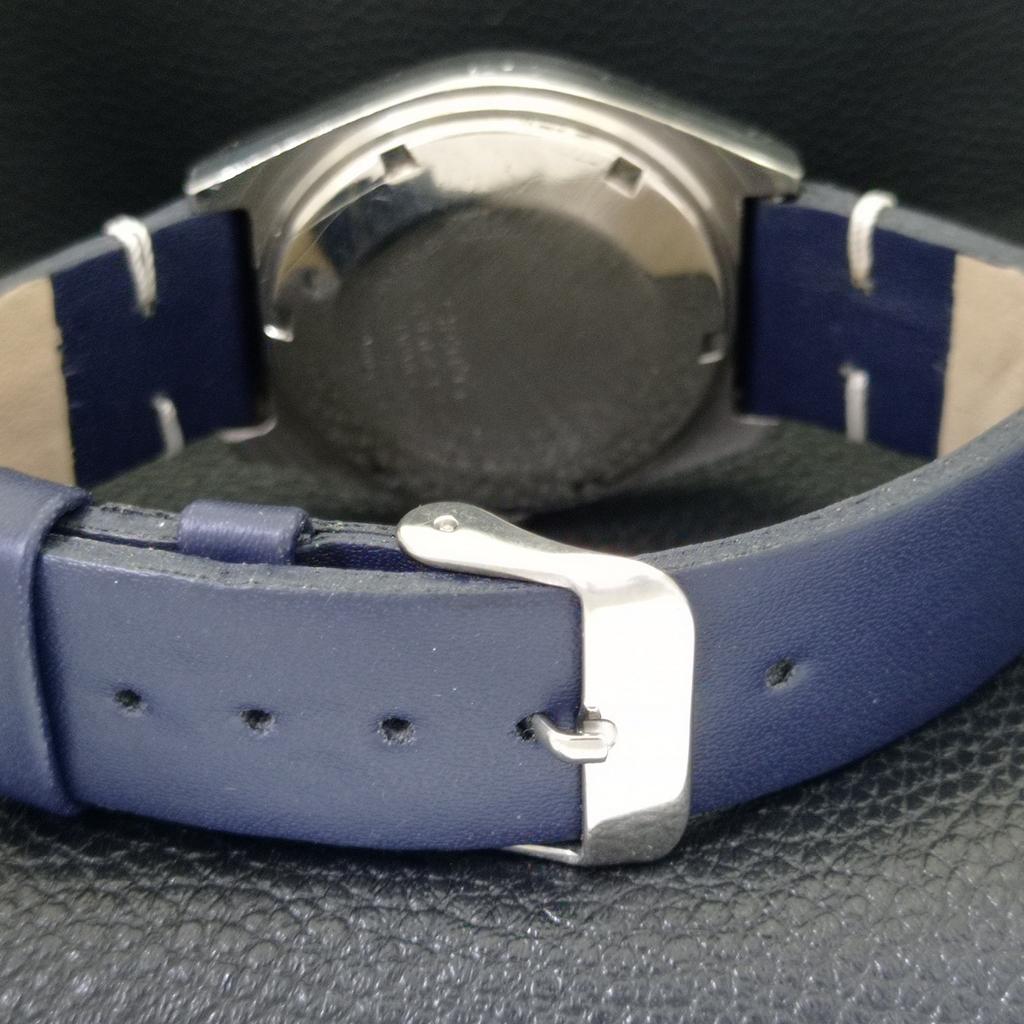 VINTAGE SEIKO 5 AUTOMATIC 6309A JAPAN MENS ARABIC BLUE DIAL WATCH a702653-1 R209-a702653