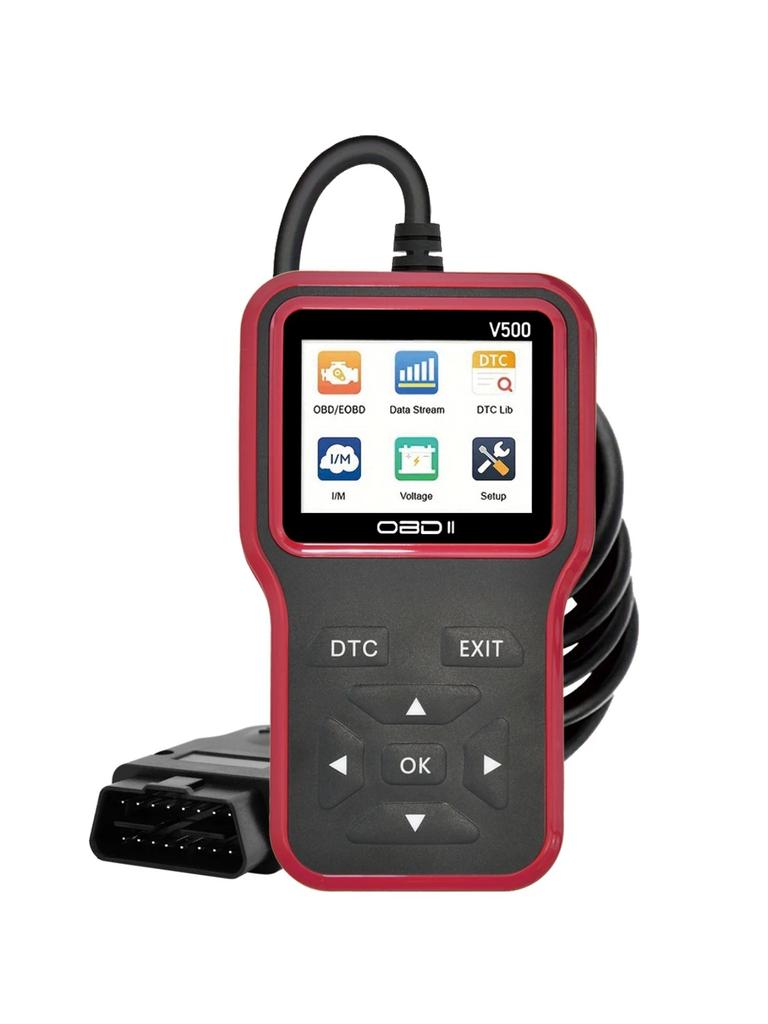 Car OBD2 Scanner Diagnostic Tool Code Reader, Car Voltage Tester Engine Fault Code Scanner, Charging Tester Diagnostic Tool V500