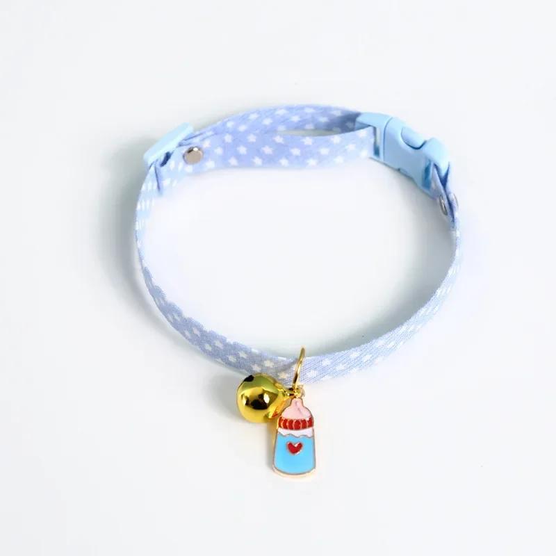 

Fresh Cat Collar with Cute Bell, Dog Neckband, Pet Necklace Pendant, Adjustable for Kittens and Small Dogs Accessoires S 17to32cm