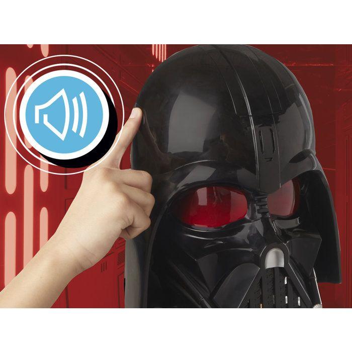 Masque de Dark Vador électronique, phrases et effets sonores, déguisement Star Wars pour enfants, dès 5 ans