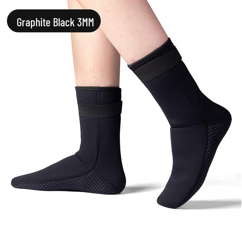 

Unisex Mid-Calf Diving Socks: Non-Slip, Anti-Puncture, 3/5mm Thick, Perfect for Swimming, Surfing, and Beach Activities. XXL [size 44-46]