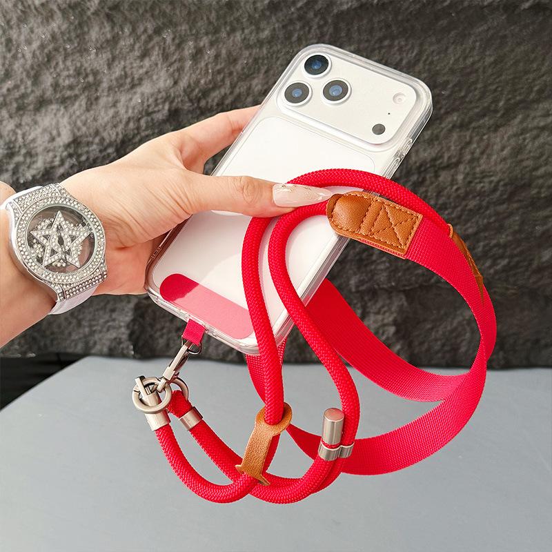 150Cm Adjustable Upgraded Widened Shoulder Mobile Phone Lanyard Camera Rope High-End Decompression Phone Hanging Rope