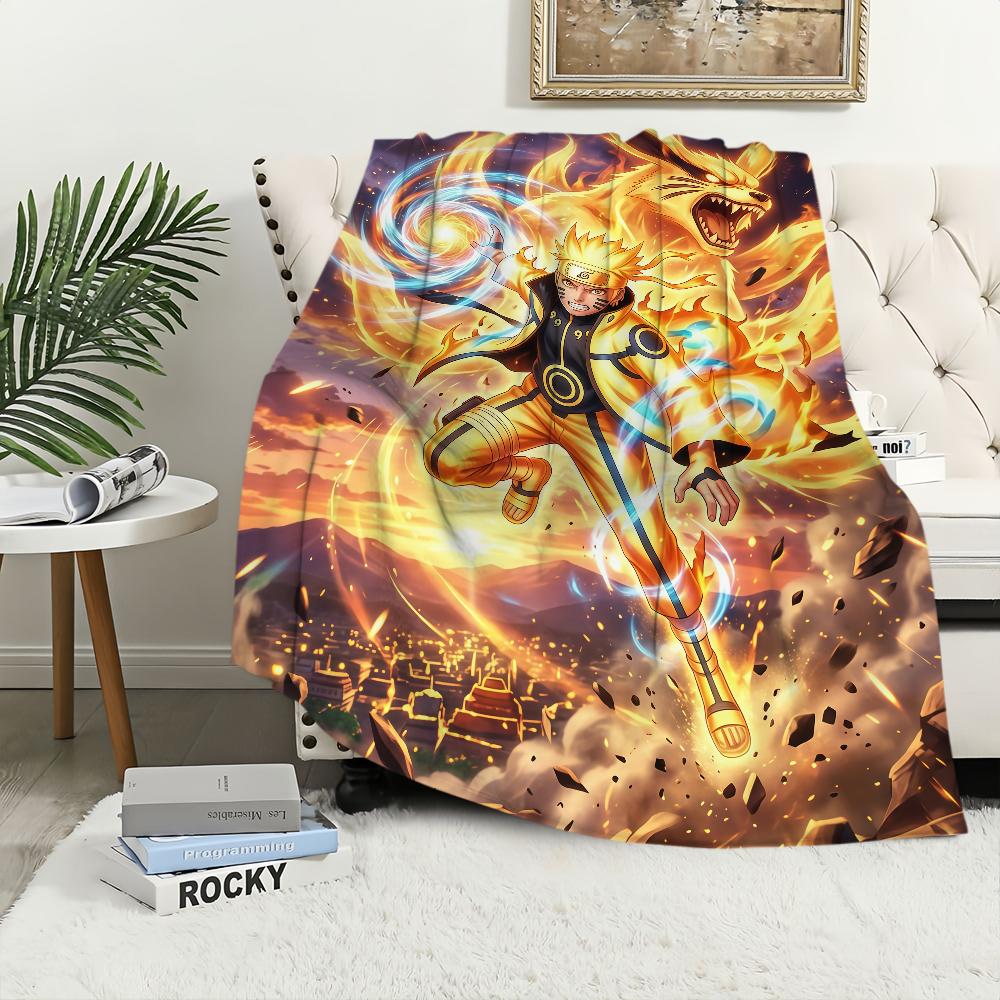Cool Anime N-Naruto Blanket For Soft Throw Blanket for Picnic Bed Sofa Home Bedroom Cozy Warm Comfortable