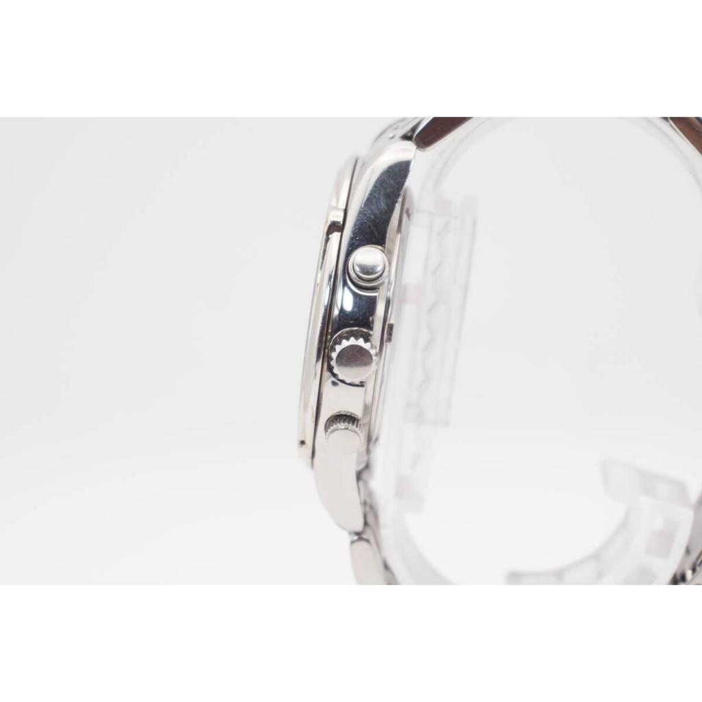 Seiko 7T32-6J50 Chronograph Alarm White Dial New Battery Replaced June 1988 Quartz Men's Watch Genuine Bracelet Working Item