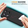 Etui do Xiaomi 17 Pro Max, Ochrona z Płynnego Silikonu Miękkie Cienkie Lekkie Odporne na Zarysowania - Czarne