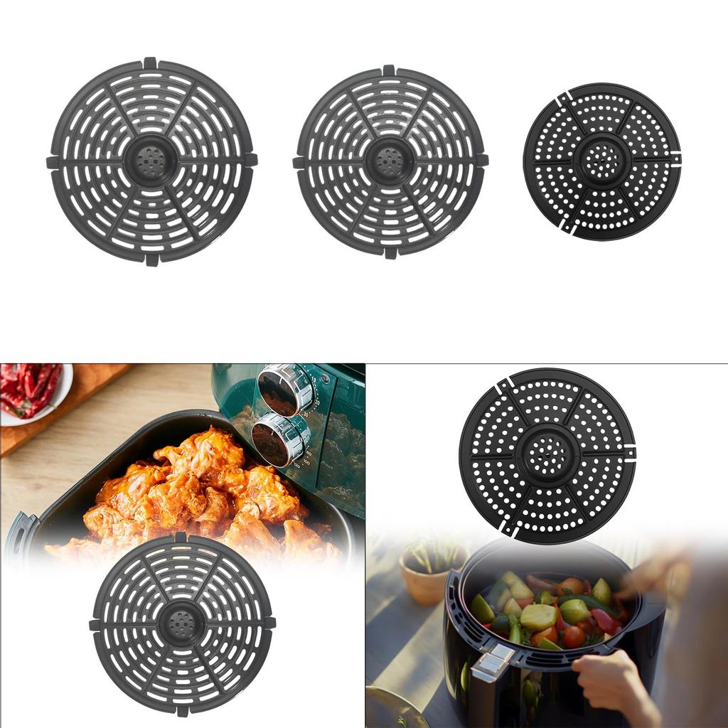 Fryer Grill Pan Grate Insert Cooking Convenient Crisper Plate, Rack for Vegetable, Steak