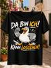 Graphic With Flexing Cartoon Seagull And Gerunisex Da Bin Ich Kann Losgehen Bold Funny Print Tee Unisex All Tshirt