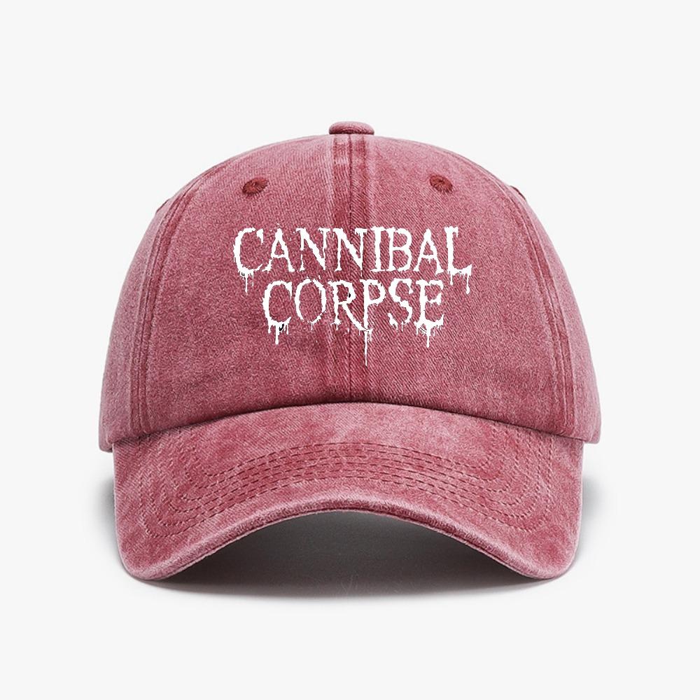 Cannibal Corpse Butchered at Birth Punk Rock Baseball Cap Adjustable Solid Color Heavy Metal Band Distressed Hat
