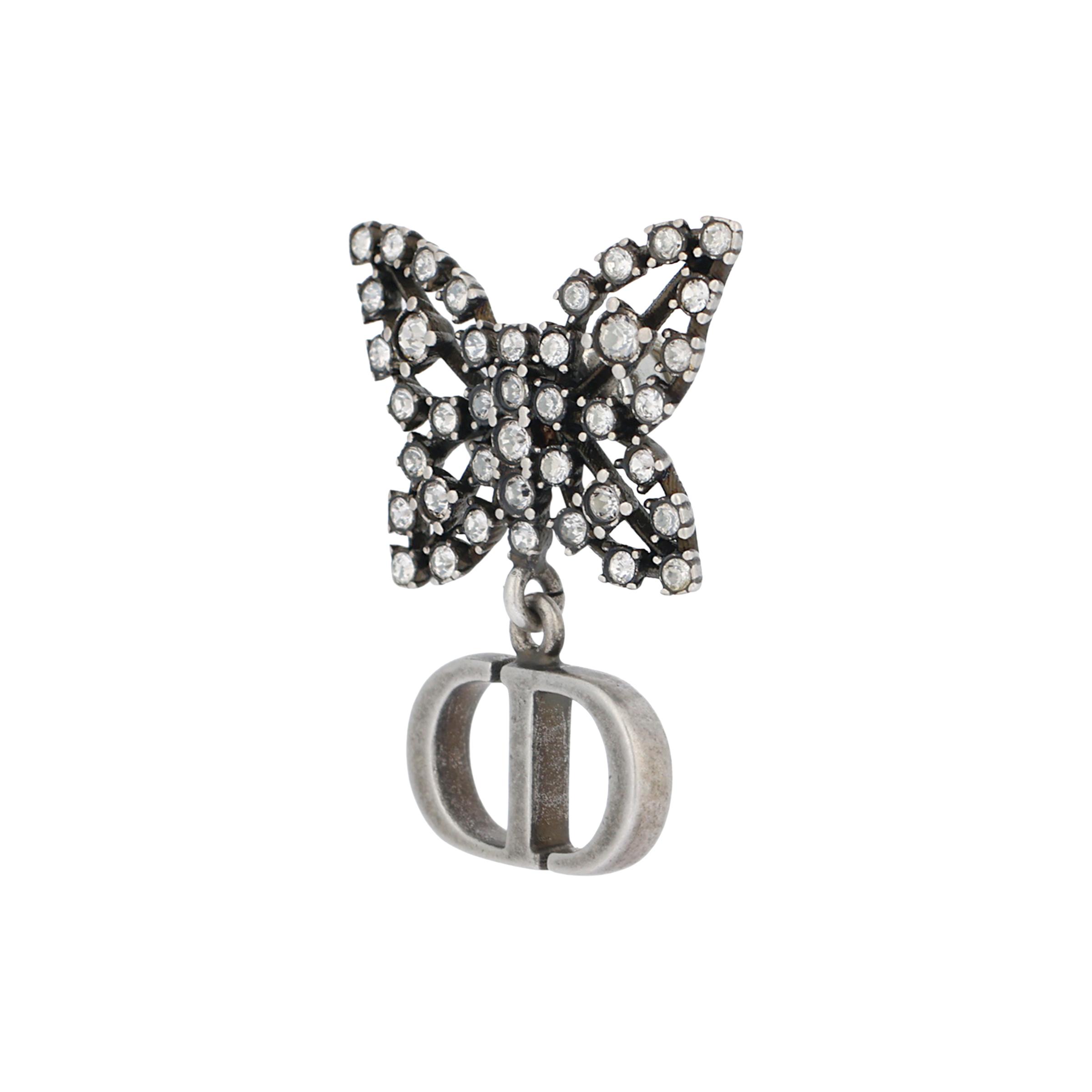 

Dior Butterfly Style Design Resin Earrings Women earrings Silver E2900WOMCY Basic Packaging-Dust Bag