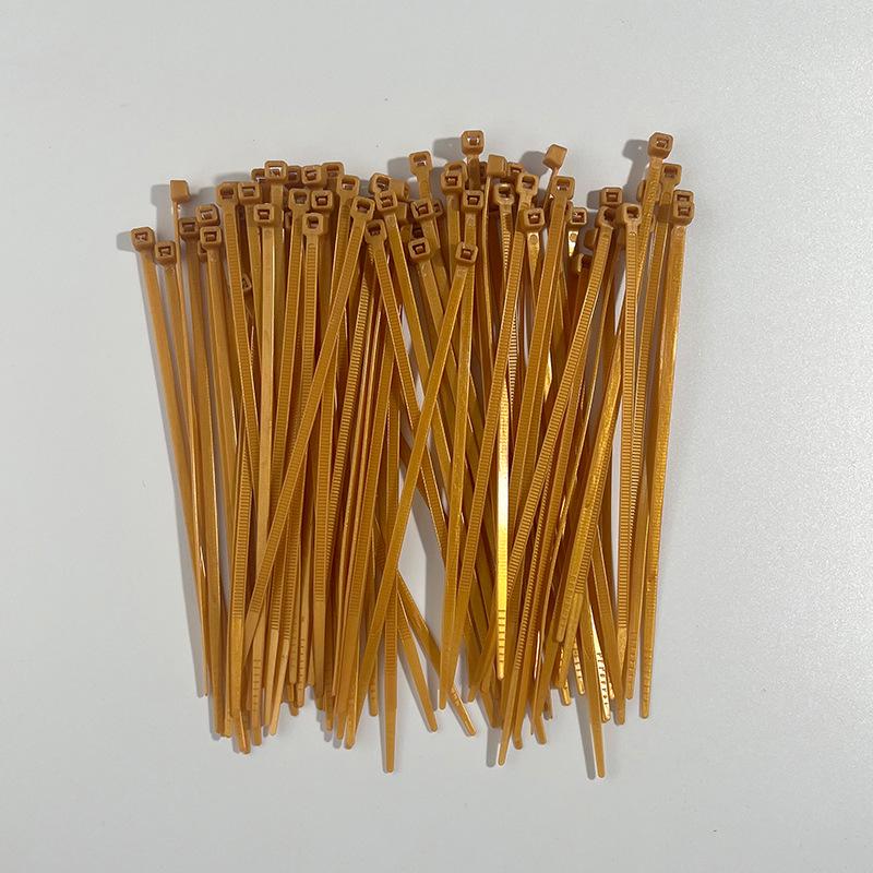 Multi-Color Nylon Zip Ties - 2x100 Pack, Small 2.4mm Wide In Blue, Red, Yellow, Green, Orange, Black, White & Pink