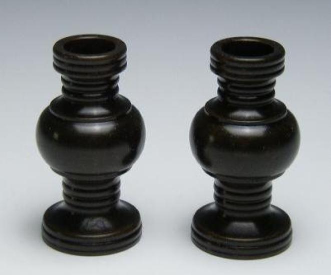 Pair of 1.6-size Flower Vases (colored Finish) Jodo Shinshu Buddhist Altar Supplies, Memorials, Bon Altars, Spirit Shelves, Obon Ceremonies, First