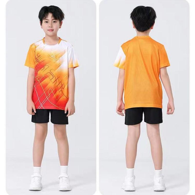 Kids Adult Badminton Tennis Volleyball Training Set Quick Dry Breathable Sport Wear Unisex Athletic Outfit