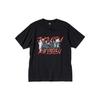 UNIQLO Logo Print Round Neck Drop Shoulder T-Shirt Unisex Tops Black 440681-09