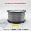 Uncoated Steel Wire Rope 1.2-2.5mm - Safety, Decorative Pull Cord for Hanging, Tags, Clothesline, and Lights