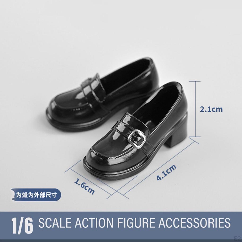 1 Pair Miniature Figure Shoes with Loafer Footwear Trendy Fashion Accessories Easy to Wear