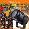 Decorative Led Snowflake Projector Light With 16 Patterns Ideal For Indoor And Outdoor Holiday Use