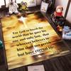 Christian Scripture Cross Rug Non-slip rug suitable for living room and bedroom sofas.