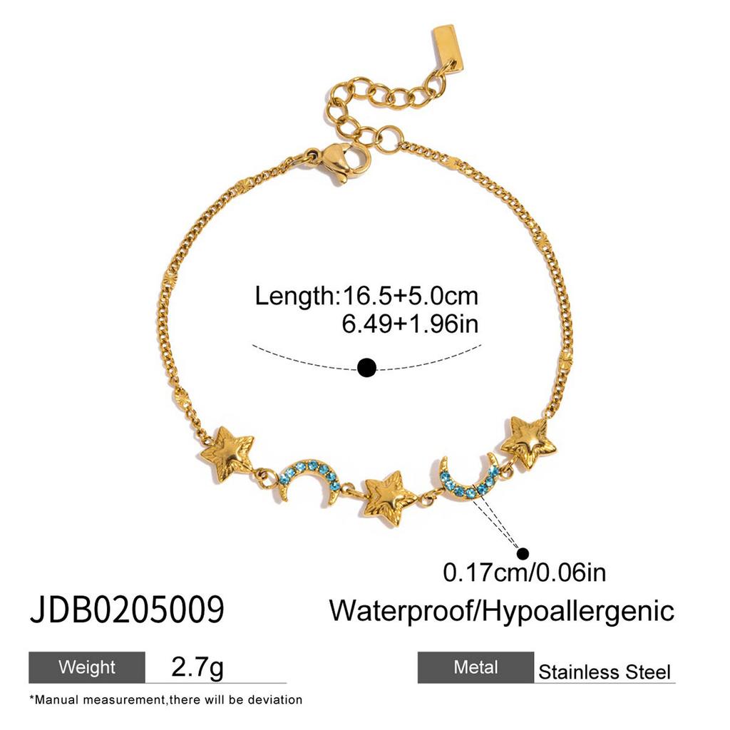 Women's Star Bracelet Small Design Starlight Light Luxury Versatile Fashion Jewelry for Daily Wear