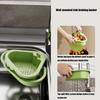 Durable Plastic Corners Strainer With Double Compartment Design For Efficient Sink Filtration And Storage