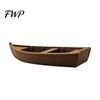Retro Fishing Boat Model 3D Printed Vintage Wooden Rustic Old Ship Figurine Miniature Maritime Decoration for Display Shelf Nautical Decor Fisherman