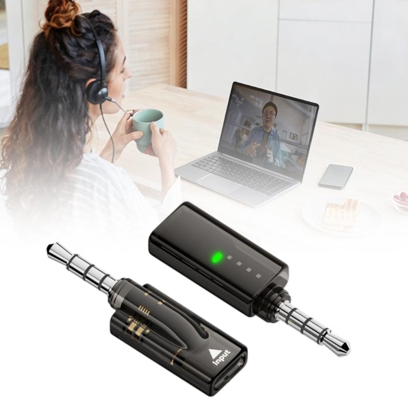 Pack of 2 Piece 3.5mm Male To Type C Female Adapter Dongle Clear Sound Transfer For Phones And Laptops