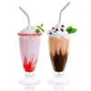 Stainless Steel Reusable Milk Tea Coffee Straws Set For Adults