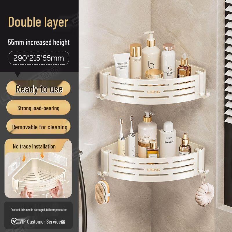 

HANDUNYOU No-Drill Bathroom Corner Shelf