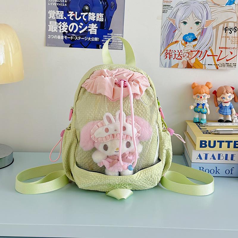 

Personalized autumn new fashion trend casual large capacity backpack 2025 simple foreign texture women s backpack зелений