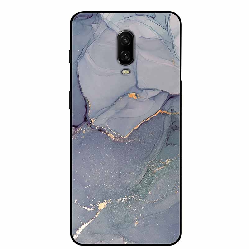 Para Capa One Plus 6 / 6T Animais Pintados Preto TPU Silicone Macio Amortecedor para Oneplus 6T 6 T Capas à Prova de Choque Lobo Legal Bolsa Coque