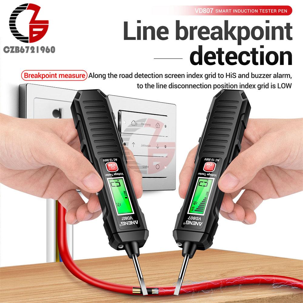 VD807 B20 LCD Digital Voltage Tester Pen AC/DC Smart Contact NCV Sensor Real Volt Detector Electrical Induction Test Pencil