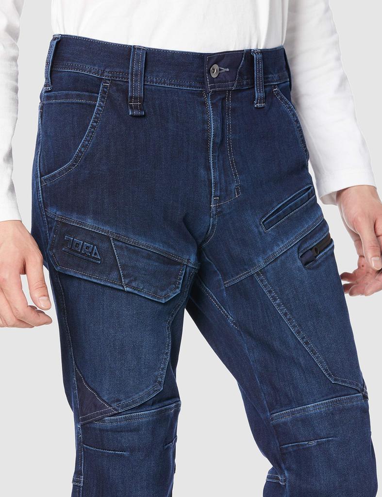 Toraichi Denim Cargo Jogger Work Size 4 Size L Men's Pants, (Contrast), (82)