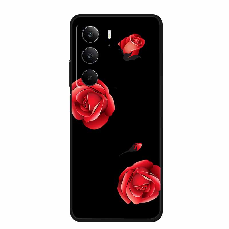 For Realme Narzo 80 Lite 5G Case Narzo80 Lite Coque Cartoon Cat TPU Black Silicone Soft Phone Case For Realme Narzo 80Lite Funda