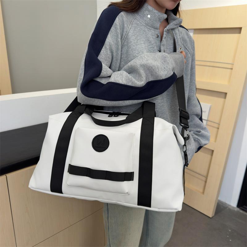 Travel and Business Trips, Large Capacity Casual Hand Luggage Bag Dry and Wet Separation Sports Training Fitness Bag Can Be Used To Pull Rod