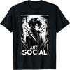 Anti Social Anime Style Design T-Shirt