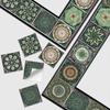 24 Vintage Mandala Wall Stickers, Kitchen Self-Adhesive Waterproof Tile Stickers, Bathroom Decoration Moroccan Art Mural