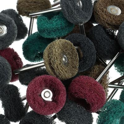 10pcs Mini Drill Abrasive Brush Nylon Buffing Polishing Wheel with 3mm Shank for Dremel Rotary Tool Accessories Set