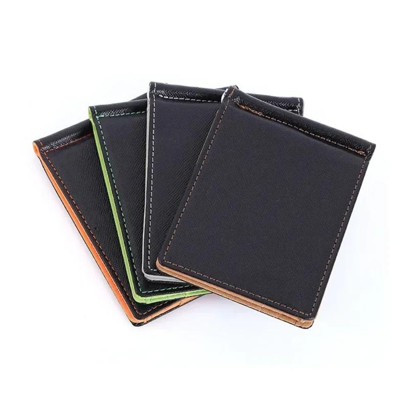 Marke Männer Brieftasche Kurze Karte Halter Brieftaschen Geldbörsen PU Leder Geld Clips Solide Dünne Brieftasche für Männer Geldbörsen